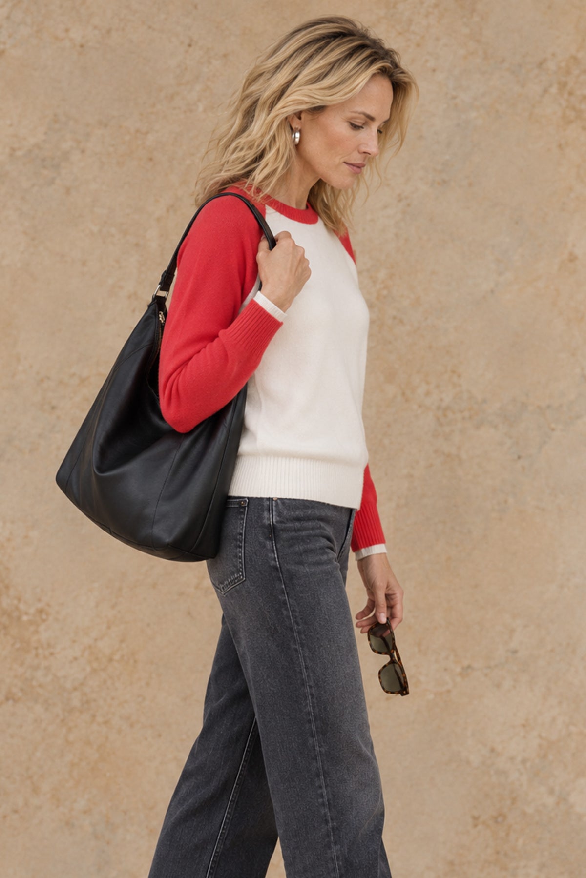 Proctor Cashmere Baseball Pullover