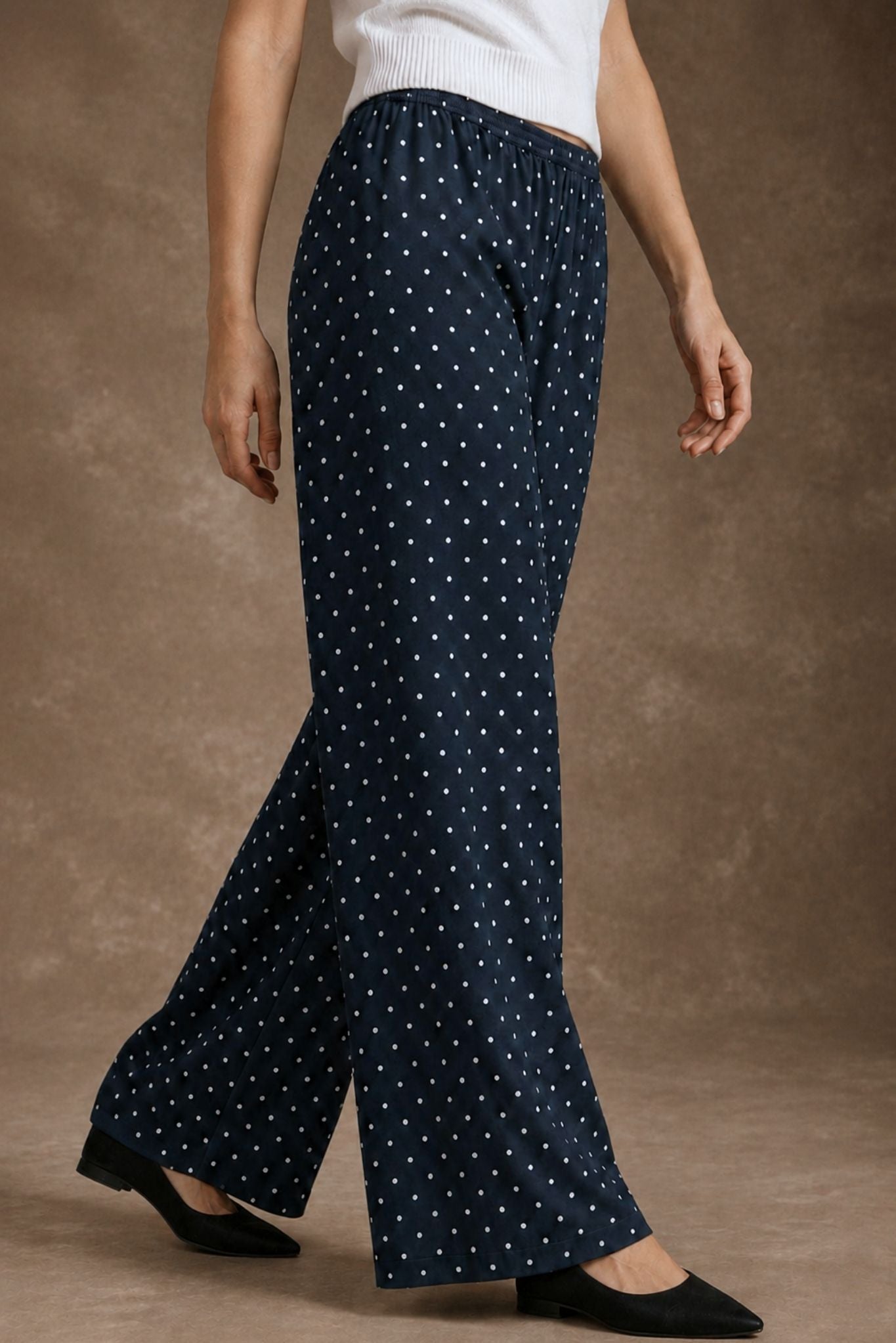 Akira Polka Dot Silk Pant