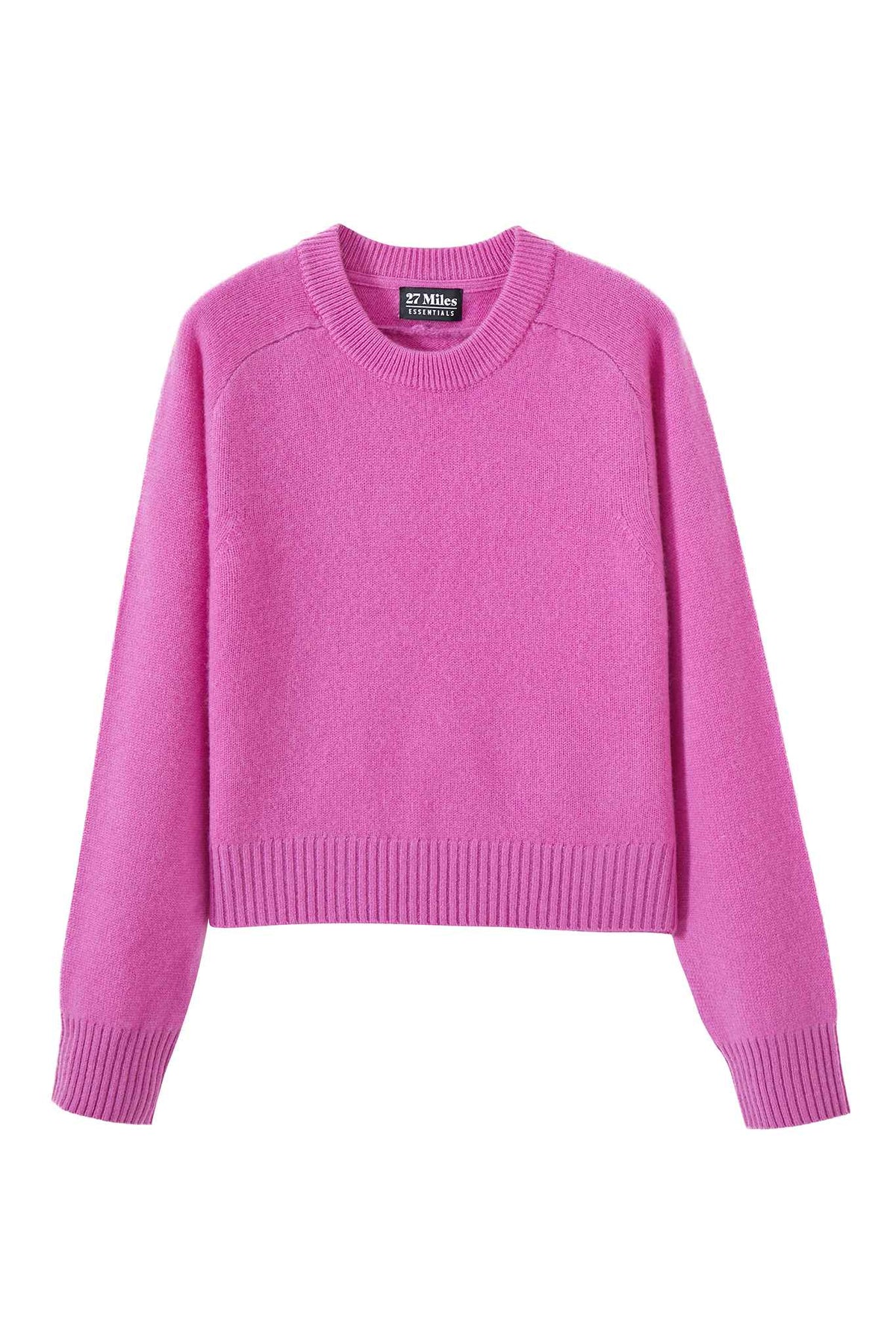 Alyson Cropped Cashmere Crewneck