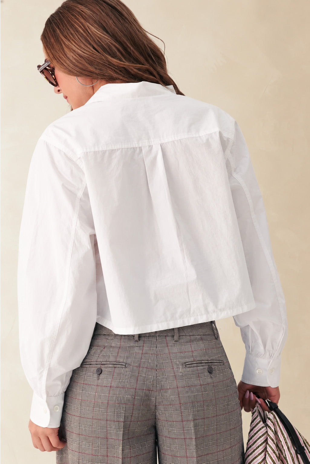 Ashlyn Cropped Boxy Cotton Shirt