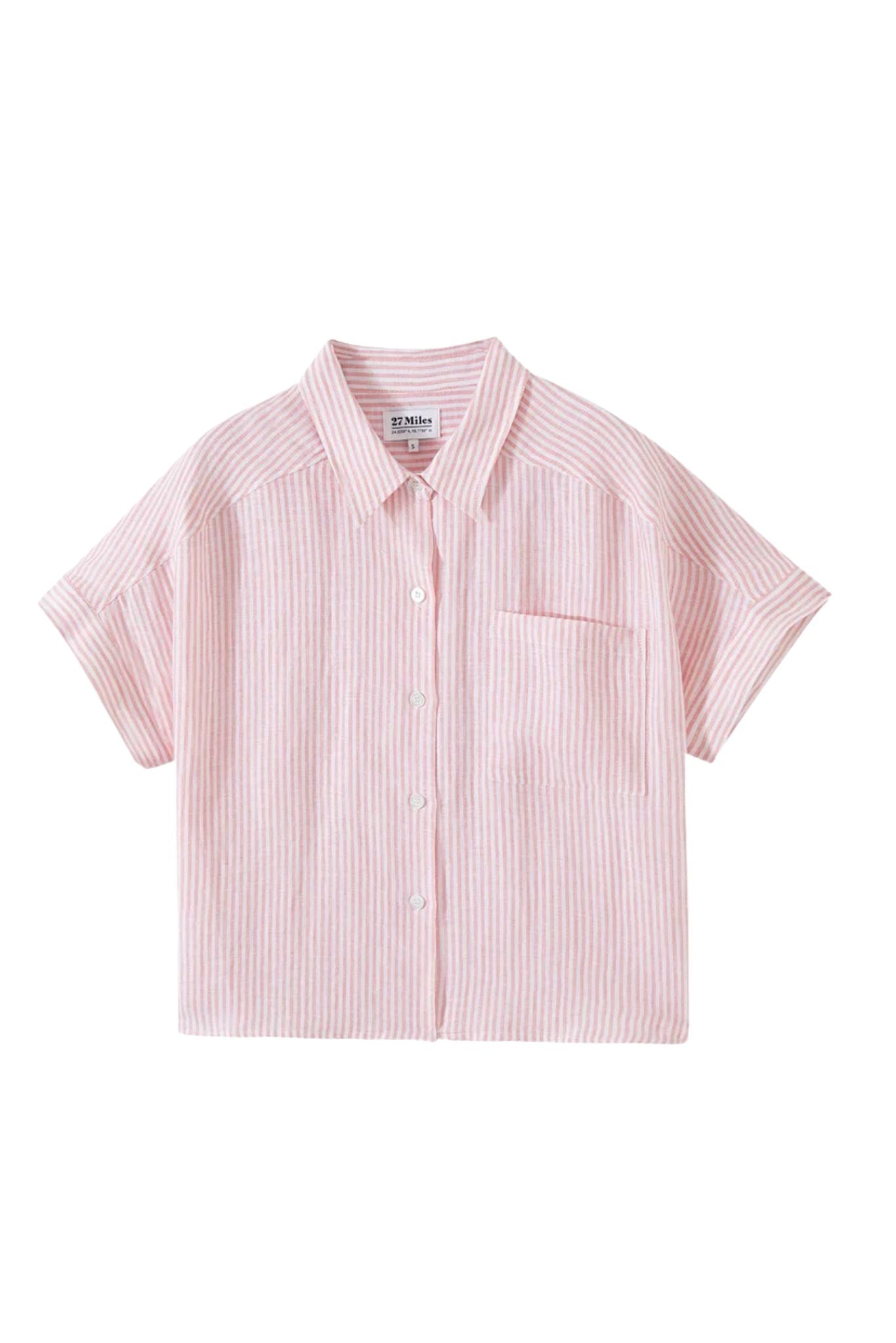 Catania Short Sleeve Pin Stripe Shirt