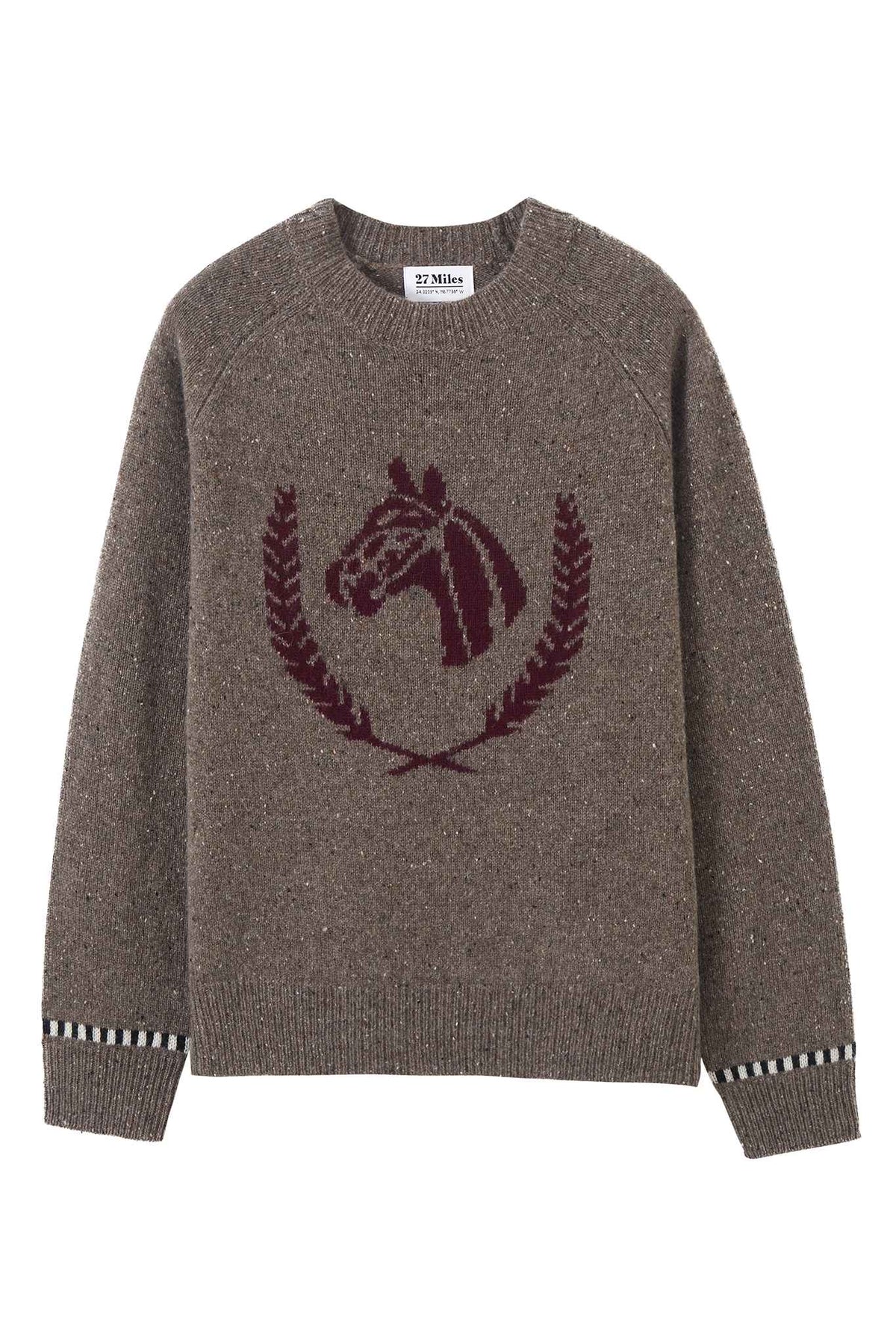 Colt Cashmere Sweater with Horse Graphic