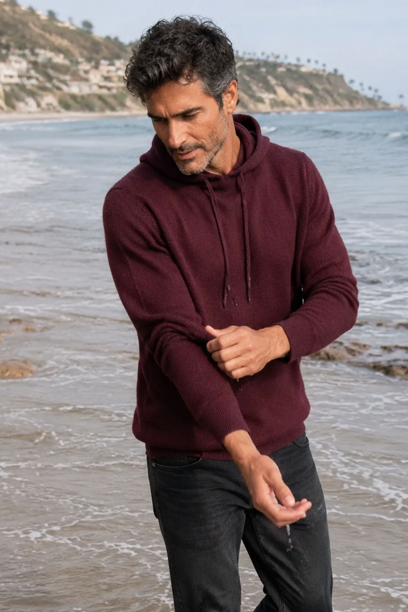 Dume Men's Cashmere Pullover Hoodie