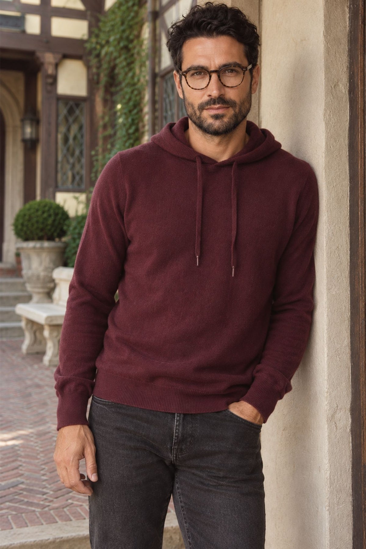 Dume Men's Cashmere Pullover Hoodie