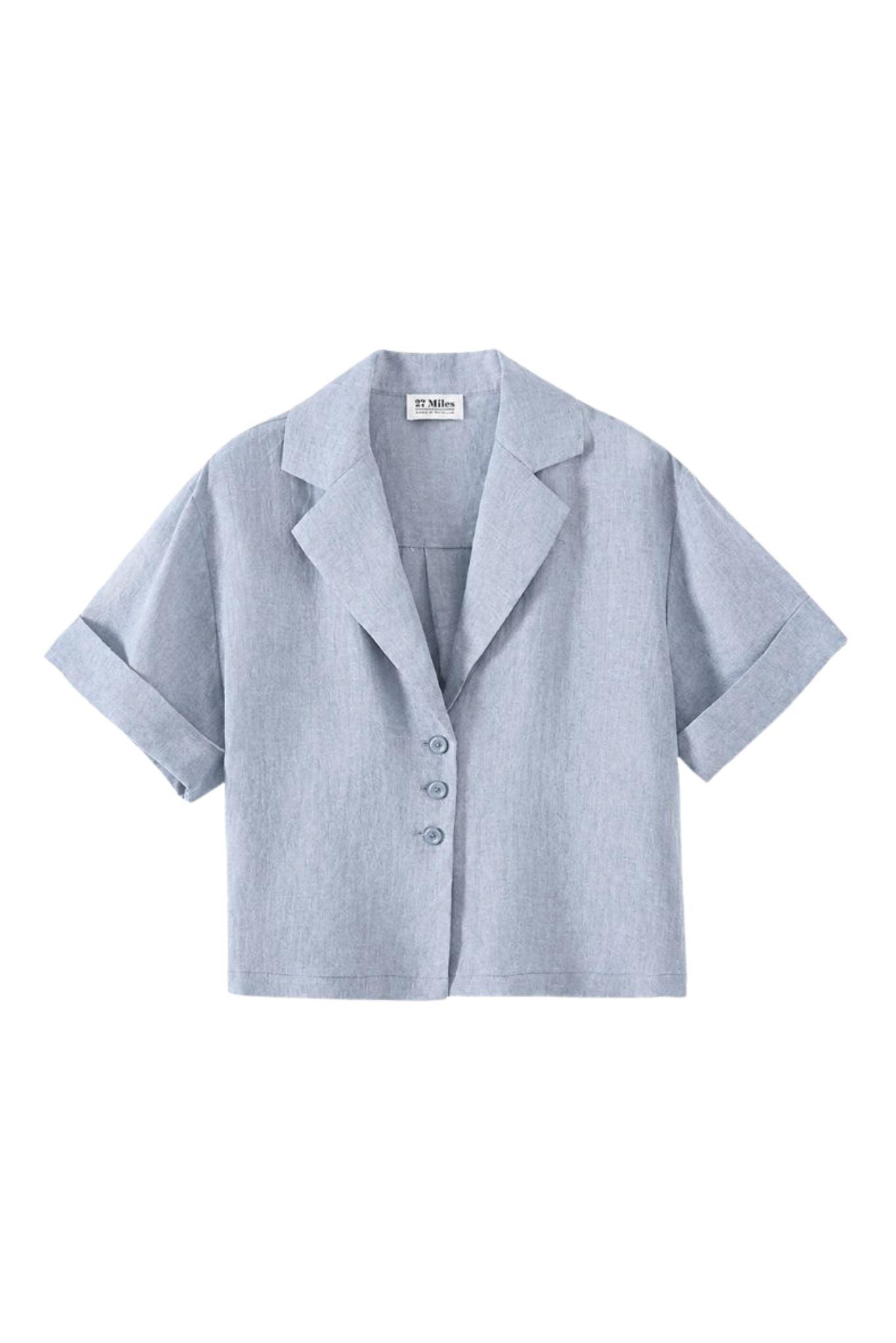 Eugenia Short Sleeve Linen Shirt