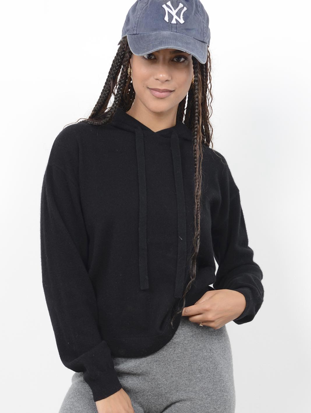 Elina Cashmere Pullover w/t Hoodie