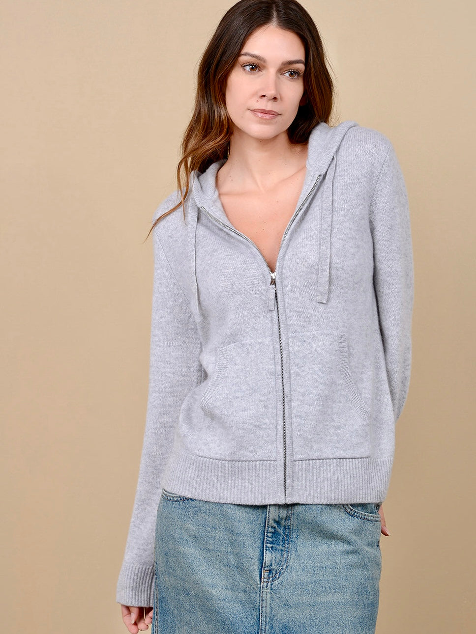 Elora Cashmere Pullover with Hoodie