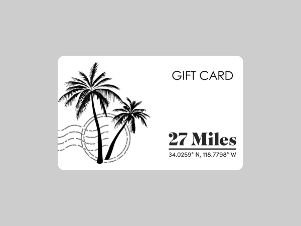 27 Miles Gift Card