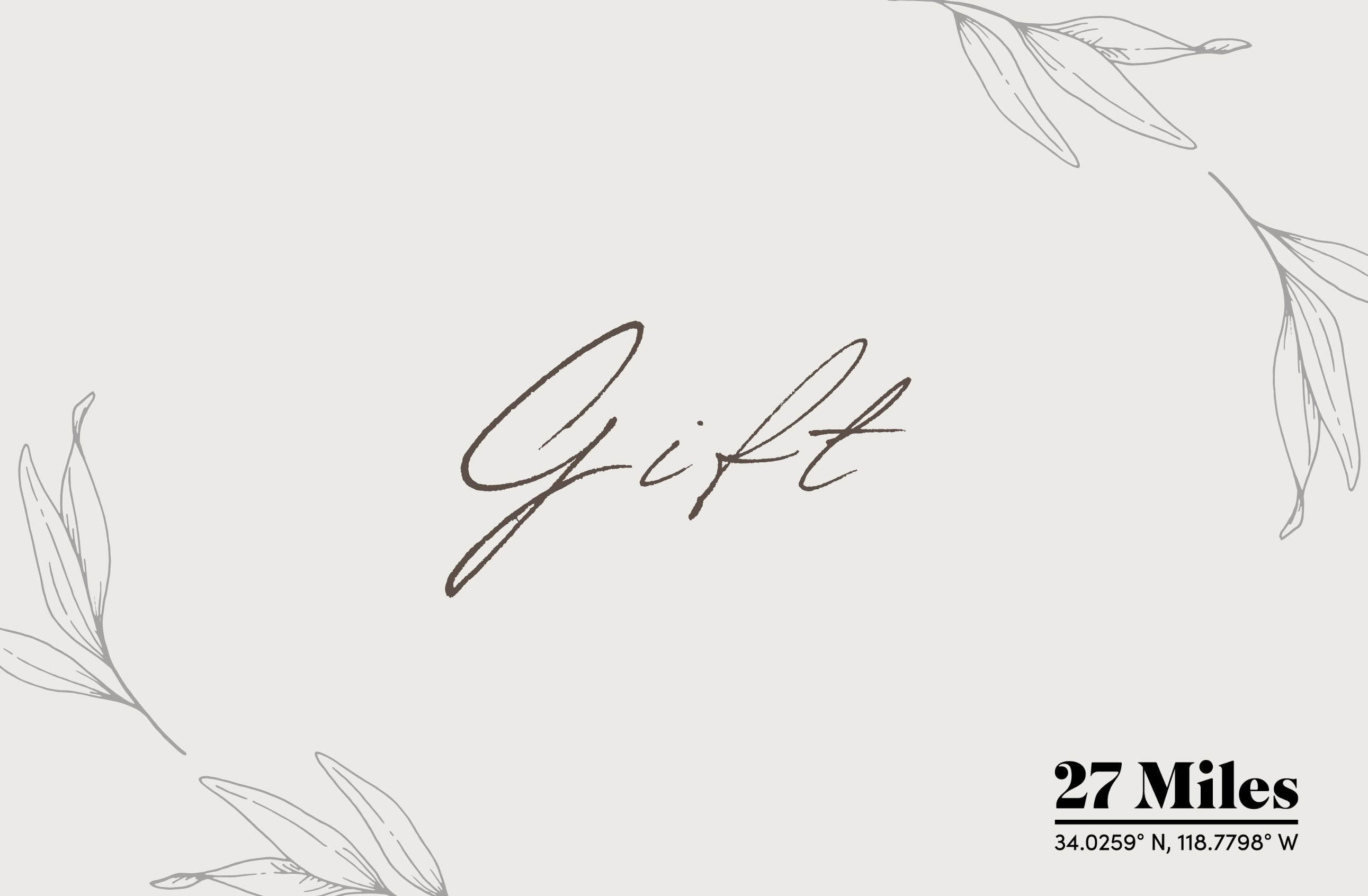 27 Miles Gift Card