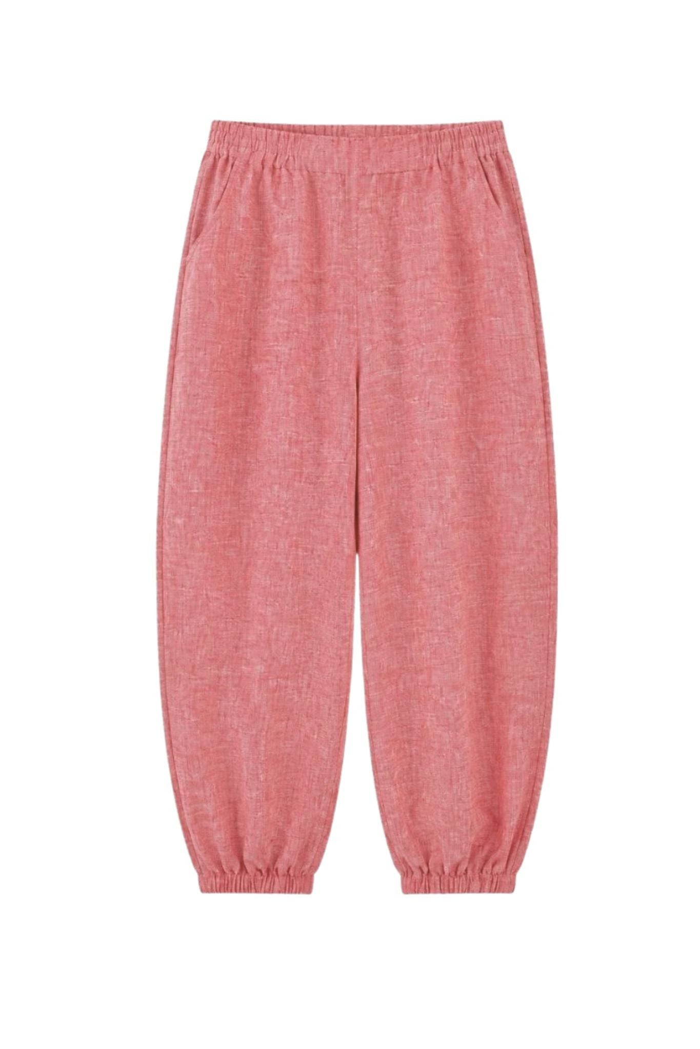 Irene Linen Cropped Jogger