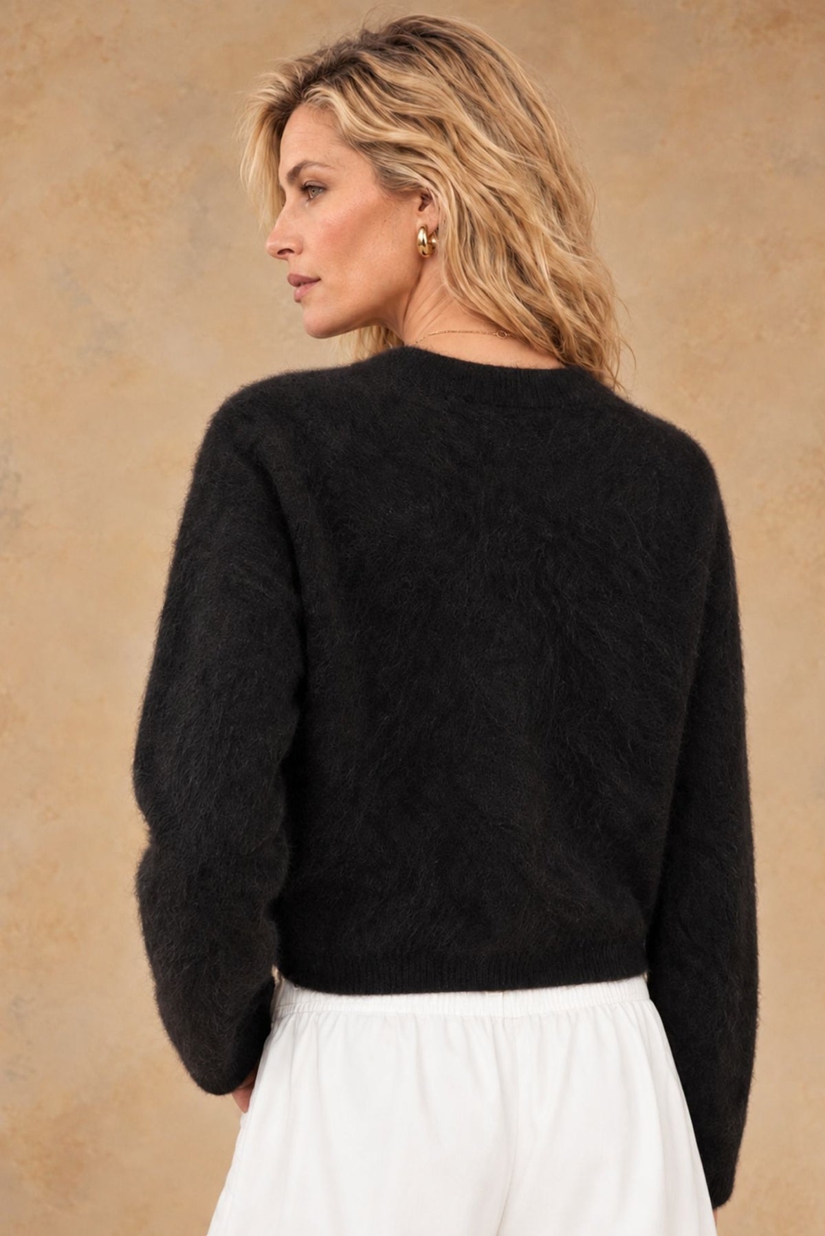 Melly Brushed Cashmere Crew