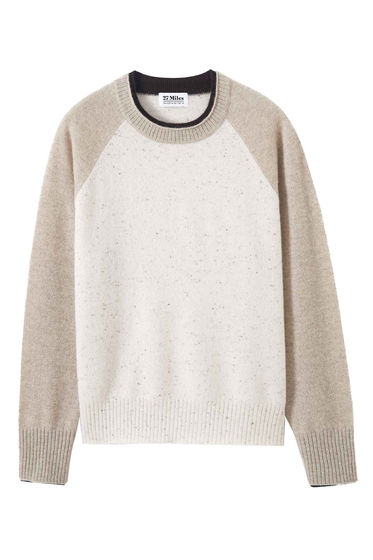 Proctor Cashmere Baseball Pullover