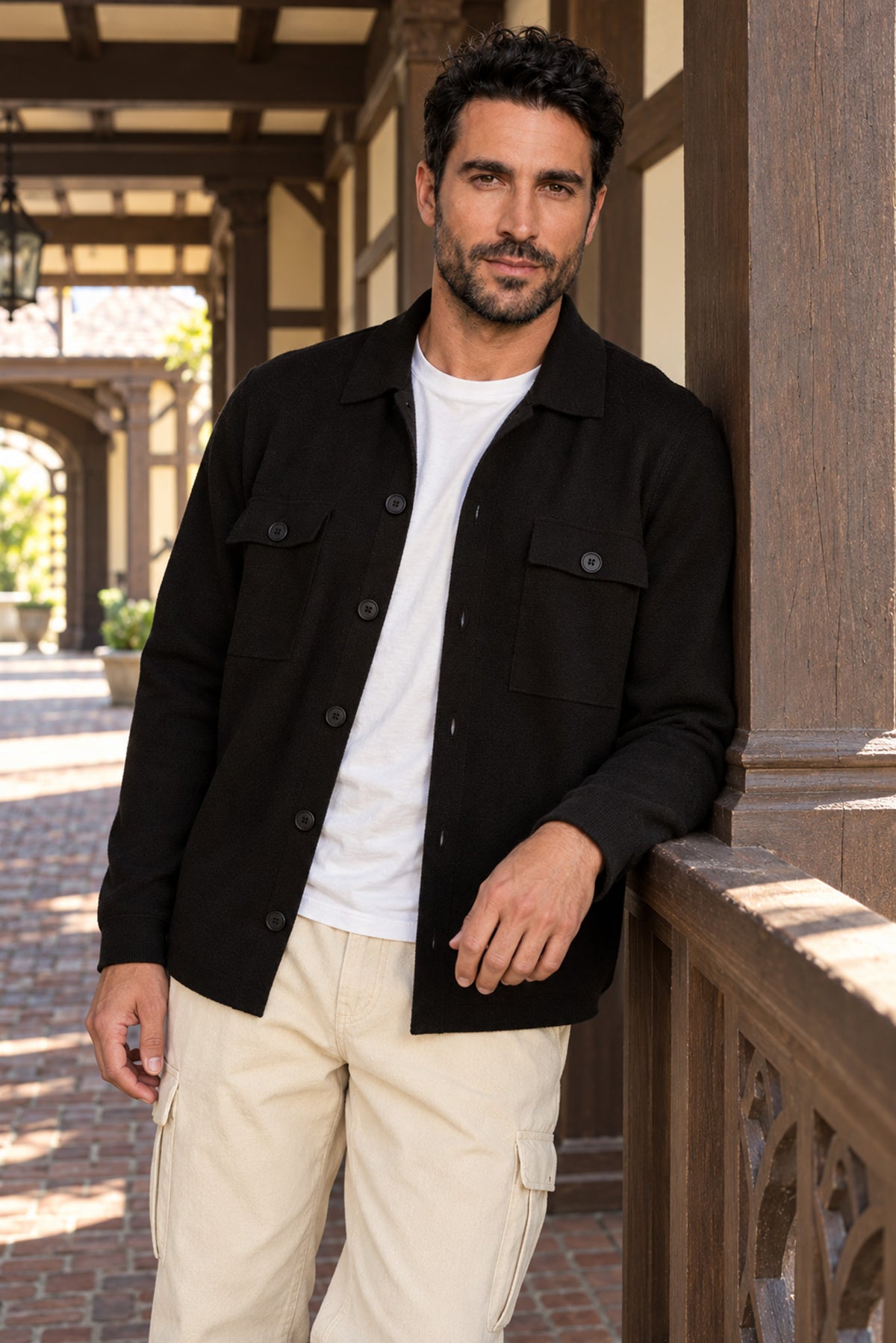 Stefano Men's Knitted Wool Jacket