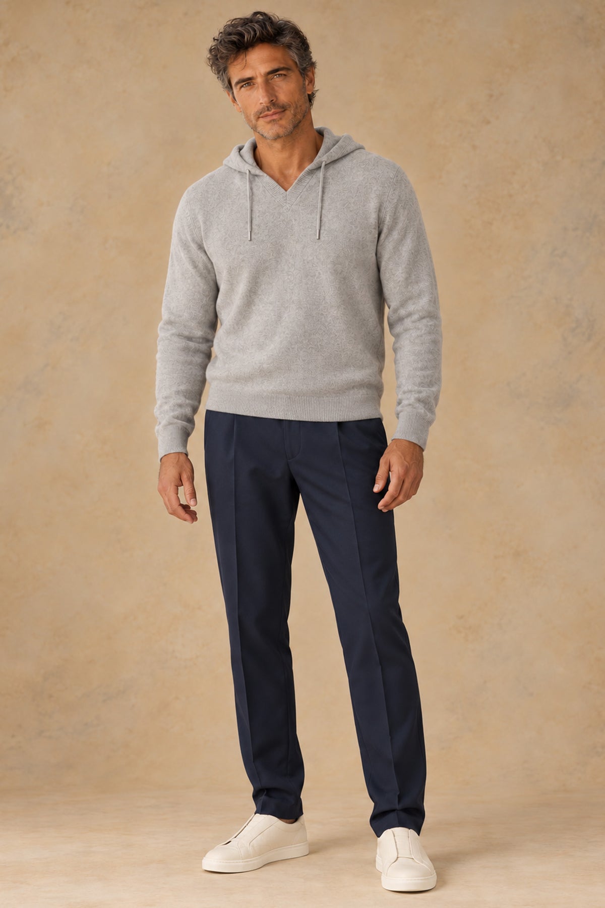 Alfred 2111 Men's Cotton Single Pleat Tapered Fit Pant