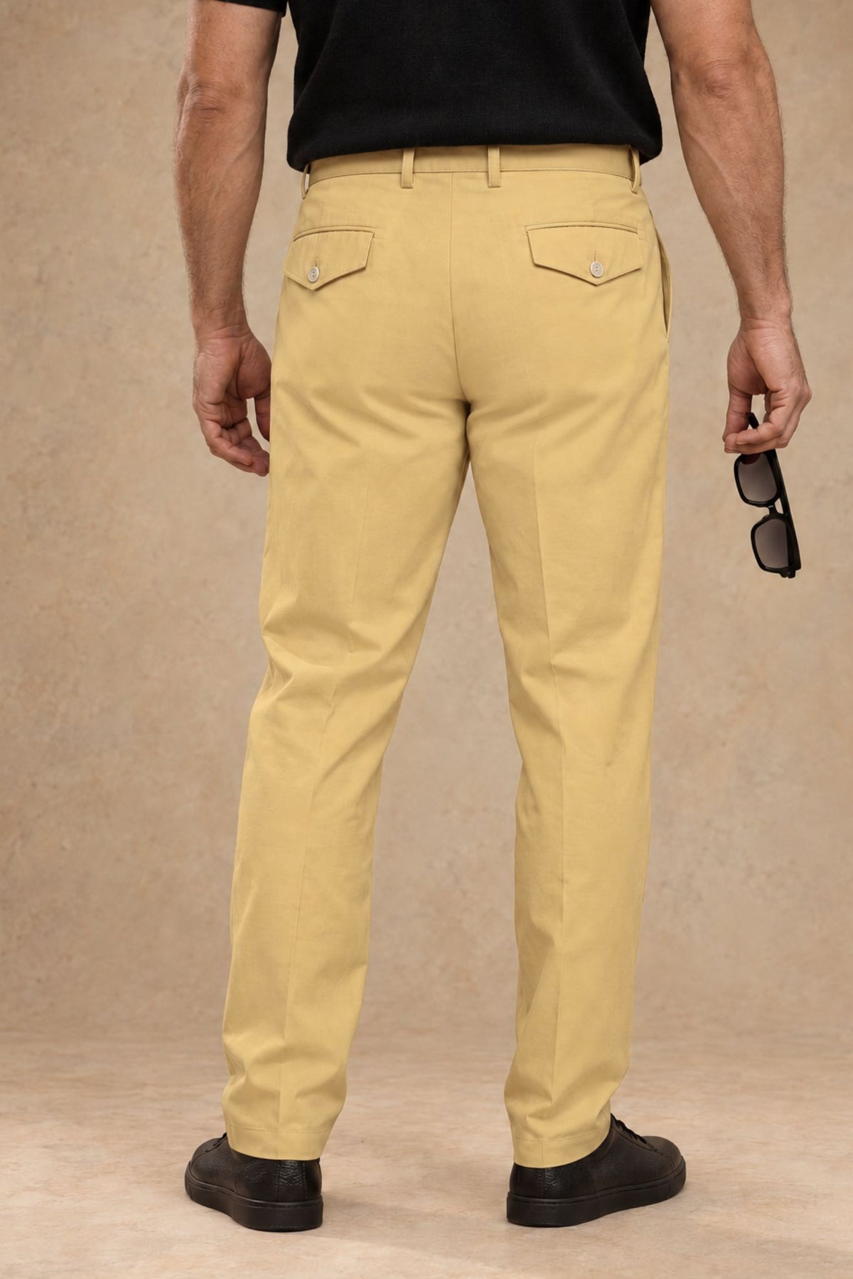 Alfred 2797 Men's Cotton Single Pleat Tapered Fit Pant