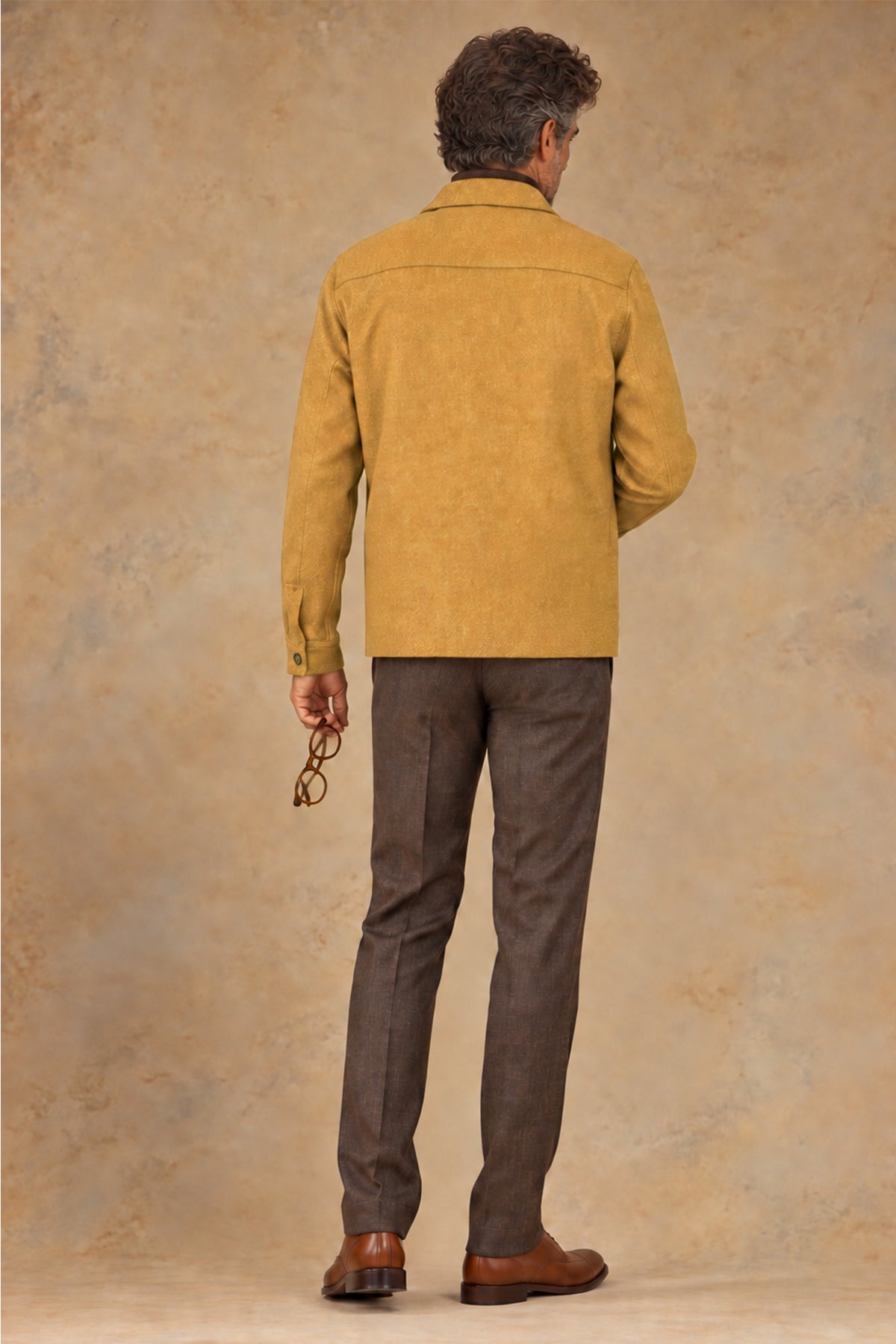 Aspen 12927 Vallorani Men's Wool overshirt Yellow