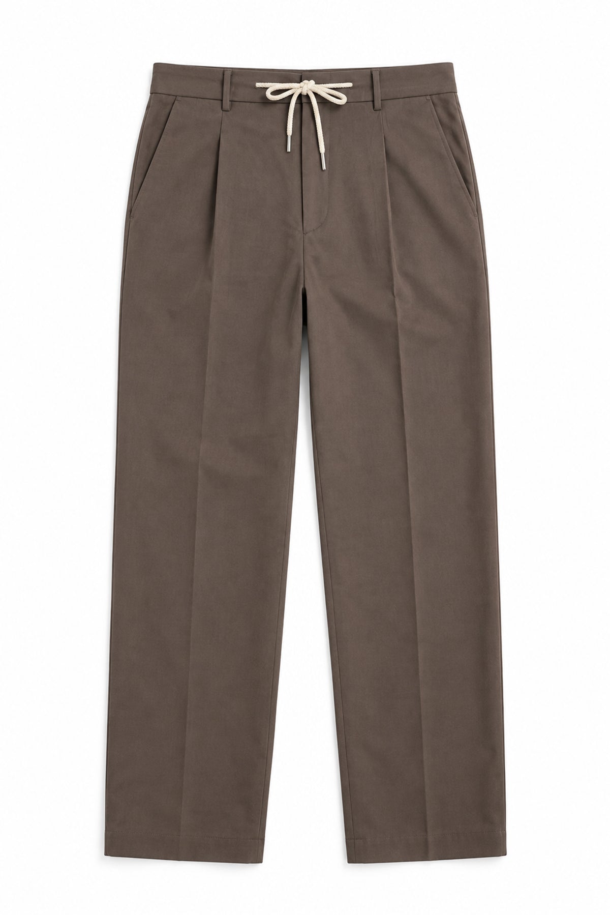New Alfred 3123 Men's Cotton Single Pleat Tapered Fit Pant