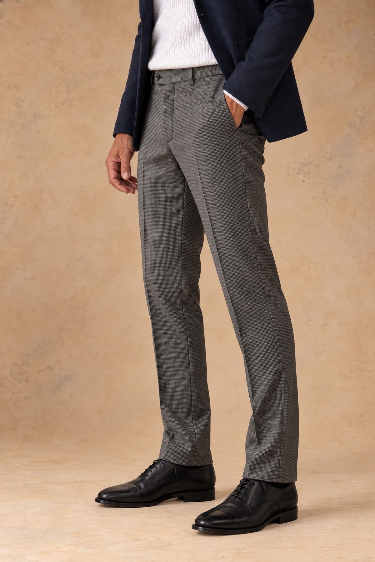 Otto 11720 Men's Wool Flat Front Slightly Tapered Leg Pant