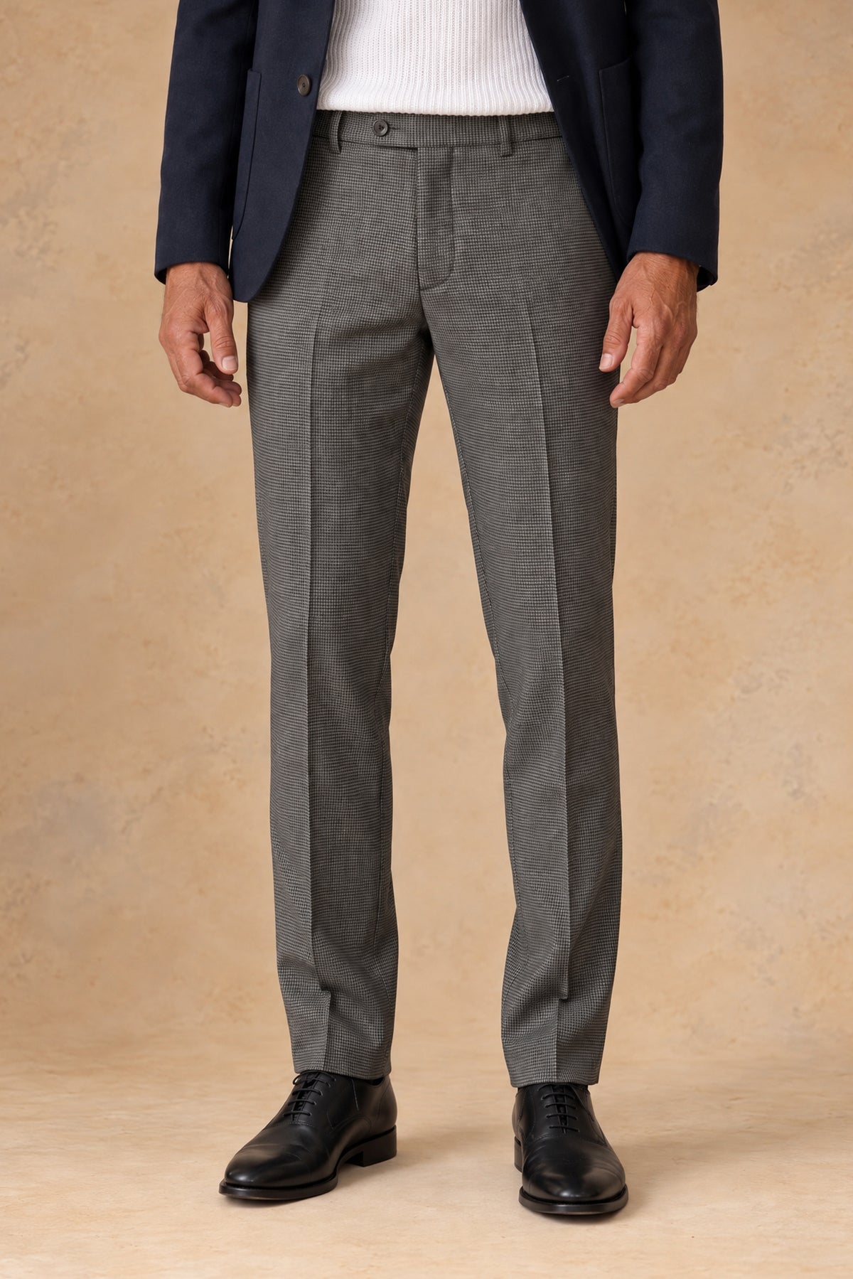 Otto 11720 Men's Wool Flat Front Slightly Tapered Leg Pant