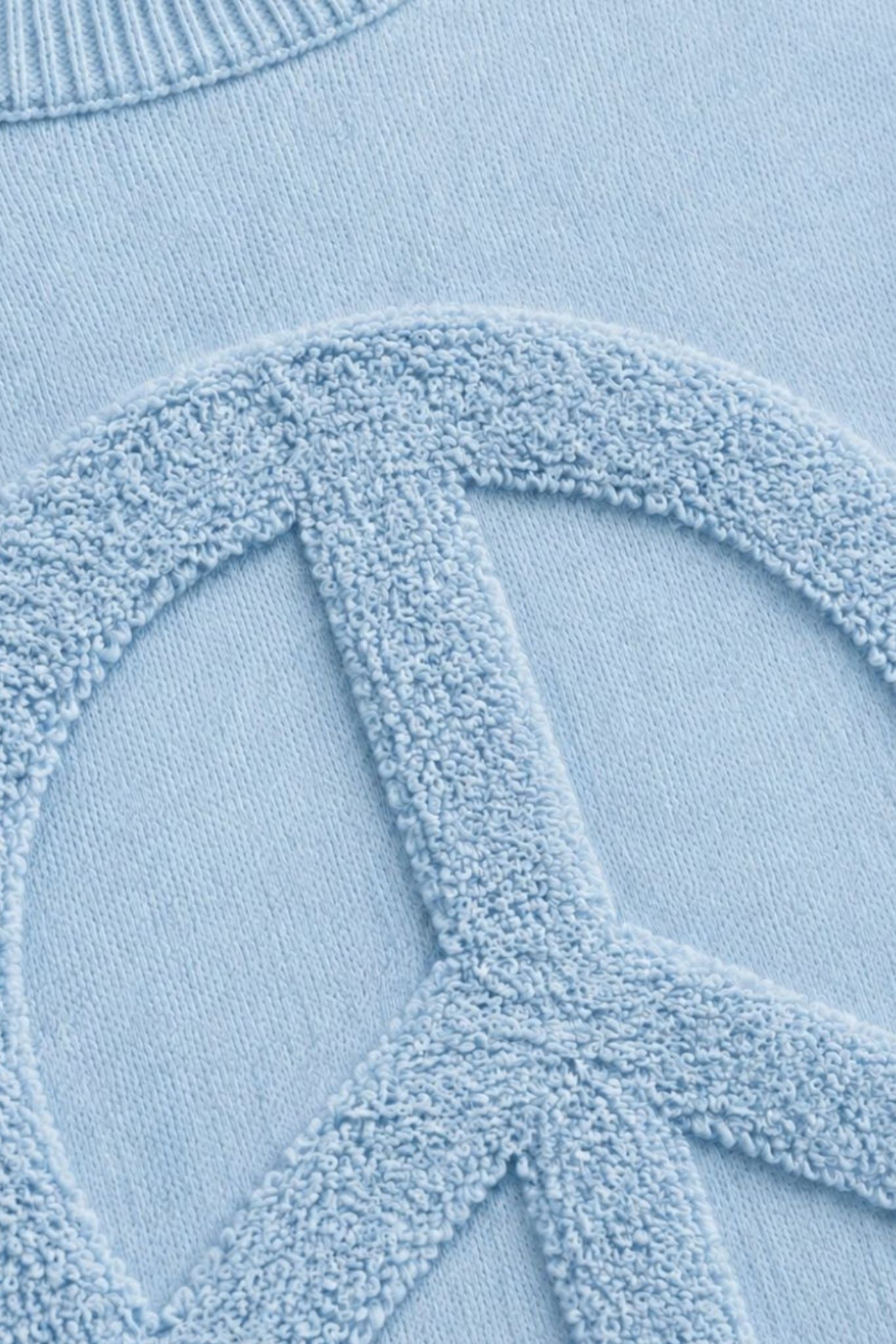 Vinton Peace Sign Cashmere Pullover