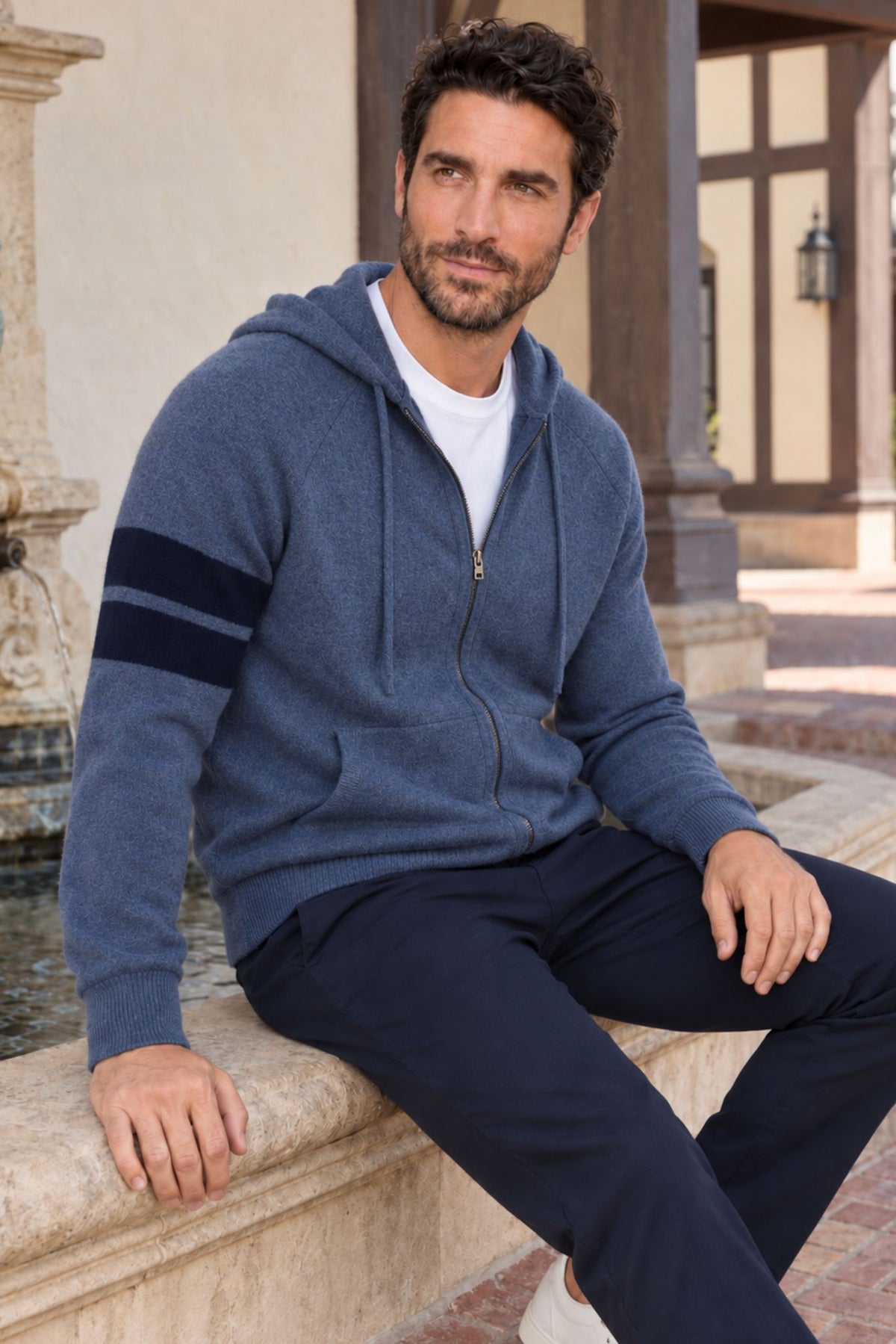 Zuma Men's Cashmere Zip Hoodie