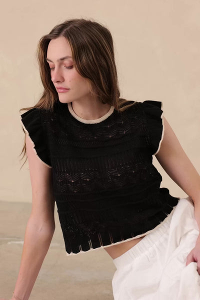 Rhonda Pointelle Cotton Tank