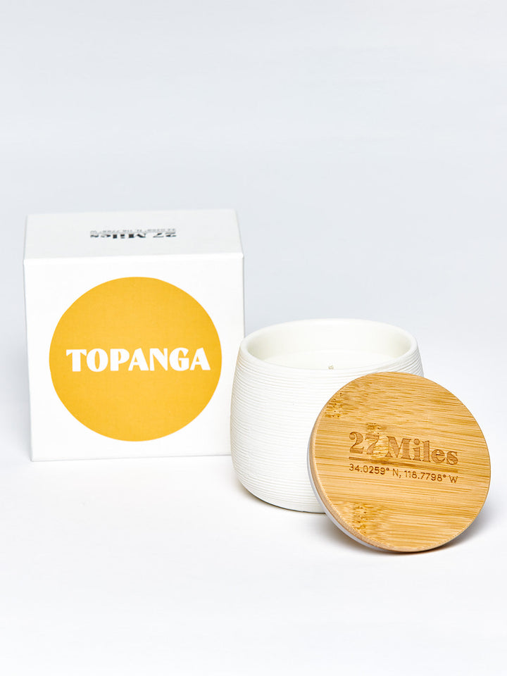 "Topanga" - Soy Blend Candle 27 Miles TOPANGA 7 OZ 